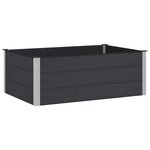 vidaXL Jardinière surélevée Noir 150 x 100 x 54 cm