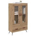 vidaXL Haut Armoire avec tiroir Chêne artisanal 69 5 x 31 x 115 cm