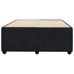 vidaXL Cadre de lit sans matelas noir 120x190 cm velours