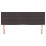 vidaXL Tête de lit LED avec tête de lit Marron foncé 160 cm Polyester