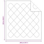 vidaXL Couette d'été avec oreiller 3 pièces Blanc Microfibre
