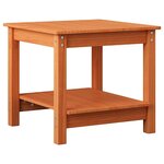 vidaXL Table basse Marron cire 50 x 50 x 45 cm Bois massif en pin
