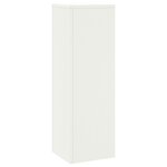 vidaXL Supports de Plantes Pillar 2 Pièces Blanc 24x24x75 cm Acier