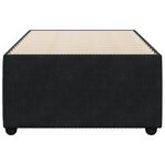 vidaXL Cadre de lit sans matelas noir 100x200 cm velours