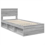 vidaXL Cadre de lit Gris Sonoma 100 x 200 cm Bois d'ingénierie