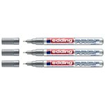 Marqueur Peinture Brillante 780 Argent Pointe Extra-Fine 0 8 mm x 3 EDDING