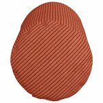 vidaXL Coussins d'accent 2 Pièces Rouge orange Ø 15 x 40 cm