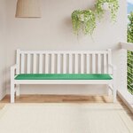 vidaXL Coussin de banc de jardin vert 180x50x3 cm tissu oxford