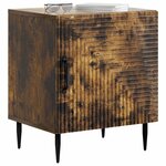 vidaXL Cabinet de chevet 2 Pièces Chêne fumé 43 x 34 5 x 50 cm