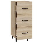 vidaXL Buffet Chêne sonoma 34 5x34x90 cm Bois d'ingénierie
