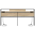 vidaXL Tête de lit de rangement Chêne sonoma 180 cm Bois d'ingénierie