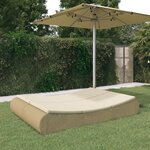 Vidaxl chaise longue d'extérieur résine tressée beige