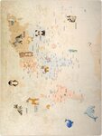 Tapis enfant MONDE 120 x 160 cm - Beige