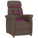 vidaXL Chaise de massage Marron 70.5 x 96.5 x 95 cm Faux cuir