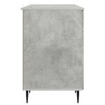 vidaXL Bureau Gris béton 142 5 x 50 x 75 cm Bois d'ingénierie