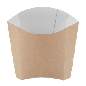 Lot de 1000 étuis à frite moyen kraft compostable - colpac -  - kraft