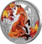 Pièce de monnaie en Argent 1 Dollar g 31.1 (1 oz) Millésime 2024 AUTUMN