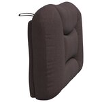 vidaXL Coussin de tête de lit marron foncé 80 cm tissu