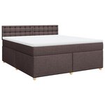 vidaXL Sommier à lattes de lit avec matelas Marron foncé 180x200 cm