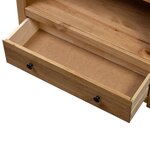 vidaXL Bibliothèque 80x35x110 cm Bois de pin massif Assortiment Panama