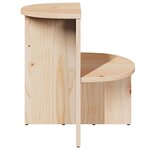 vidaXL Table d'appoint Naturel 50 x 40 x 50 cm Bois massif en pin