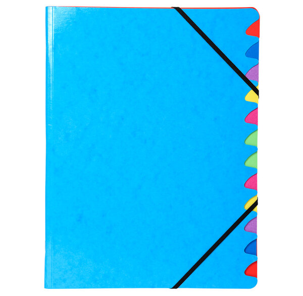 Trieur agrafé IDERAMA 12comp. assorti x 8 EXACOMPTA