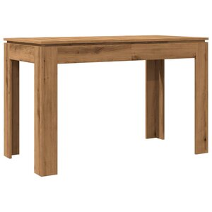 vidaXL Table à manger chêne artisanal 120x60x76 cm bois d'ingénierie