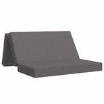 vidaXL Canapé-lit pliable 140 x 67 x 45 cm Gris clair