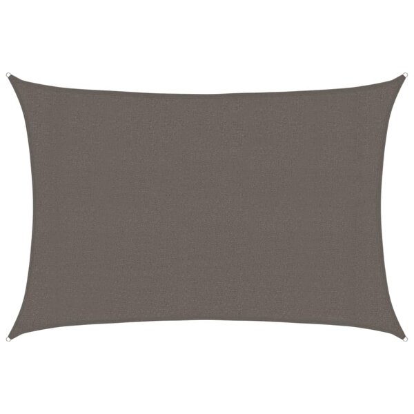 vidaXL Voile d'ombrage 160 g/m² Anthracite 3x4 5 m PEHD
