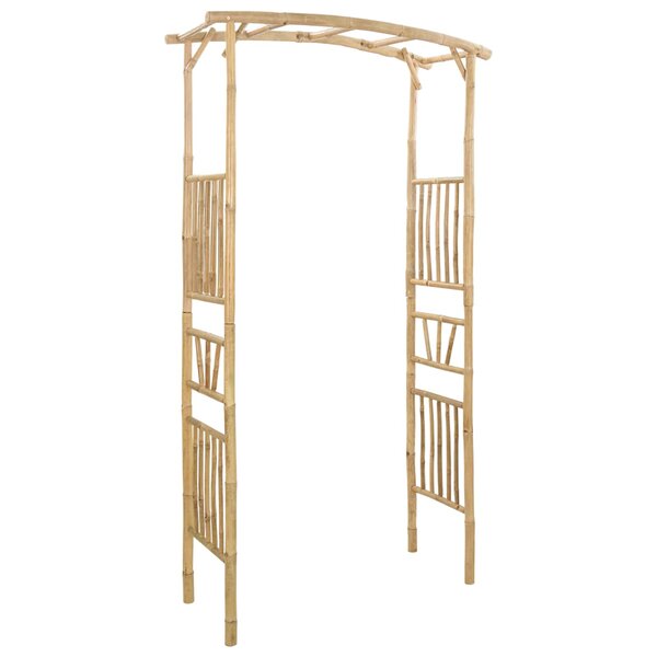 vidaXL Arche de jardin Naturel 110 x 40 x 205 cm Bambou