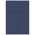 vidaXL Canapé-lit pliable 140 x 67 x 45 cm Bleu