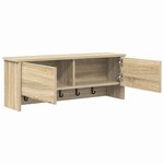 vidaXL Porte-manteau mural avec étagère Chêne sonoma 80 x 20 x 30 cm