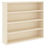 vidaXL Vitrine Murale Montage mural Beige 40 x 8 5 x 37 cm