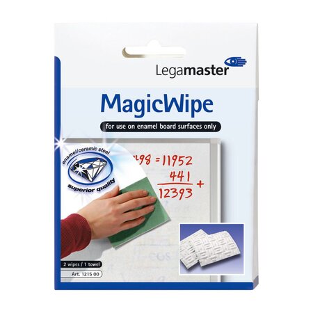 Nettoyant pour tableaux blancs MagicWipe, Lavable, Blanc (jeu 3 unités)