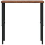 vidaXL Établi marron foncé bois de chêne massif rectangulaire