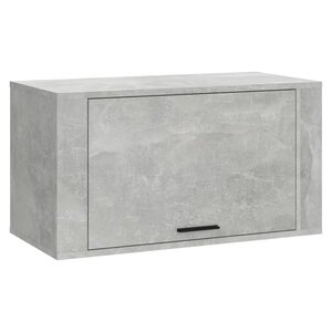 vidaXL Armoire à chaussures murale Gris béton 70x35x38 cm