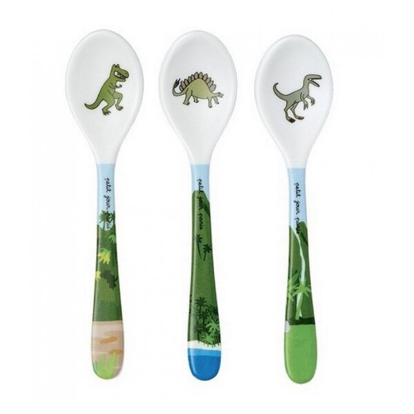 Lot de 3 cuilleres Melamine Les Dinosaures