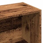 vidaXL Bibliothèque vieux bois 60 5x30x90 cm bois d'ingénierie