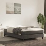 vidaXL Matelas de lit à ressorts ensachés 120x220x20 cm velours