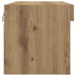 vidaXL Meuble TV chêne artisanal 80 x 30 x 30 cm Bois d'ingénierie