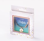 Bracelet  g avec perles blanches