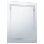 vidaXL Miroir à LED pour salle de bains et capteur tactile 50x60 cm