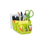 Multipot Gloss Vert Anis 6 compartiments + 2 espace-Dim L14 3 x H9 3 x P15 8 cm CEP