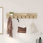 vidaXL Porte-manteau mural Chêne sonoma 100 x 10.5 x 18 cm