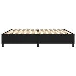 vidaXL Cadre de Lit Noir 200x200 cm Tissu