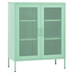 vidaXL Armoire de rangement Vert menthe 80x35x101 5 cm Acier