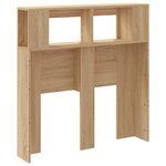 vidaXL Tête de lit à LED chêne sonoma 100x18 5x103 5cm bois ingénierie