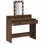 vidaXL Table de Toilette Marron 100 x 41 x 140 cm Bois d'ingénierie