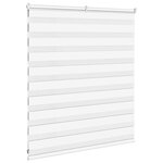 vidaXL Store zèbre blanc 130x100 cm largeur du tissu 125 9cm polyester