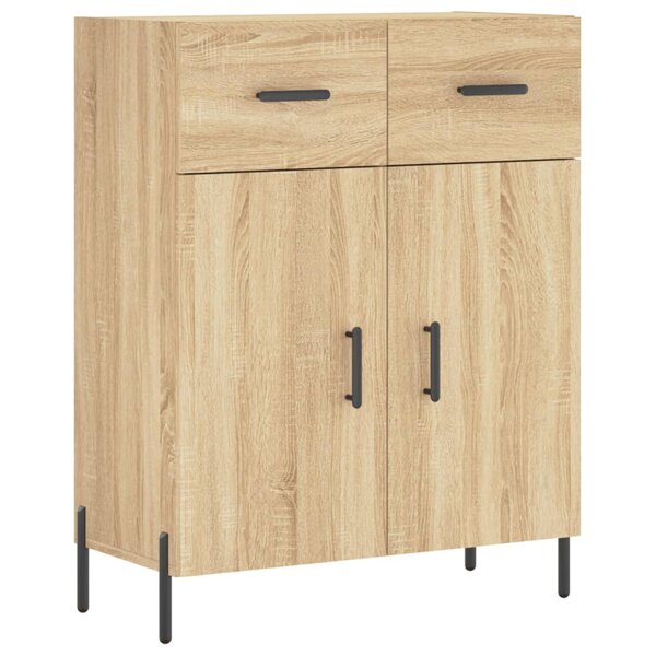 vidaXL Buffet chêne sonoma 69 5x34x90 cm bois d'ingénierie